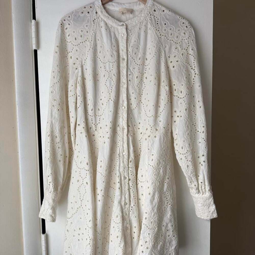 Sézane Women's White and Cream Dress